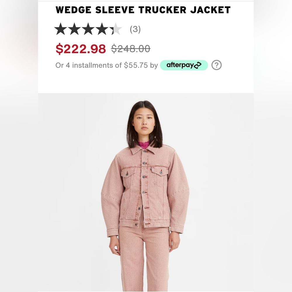 Levis Wedge Sleeve Trucker Jacket